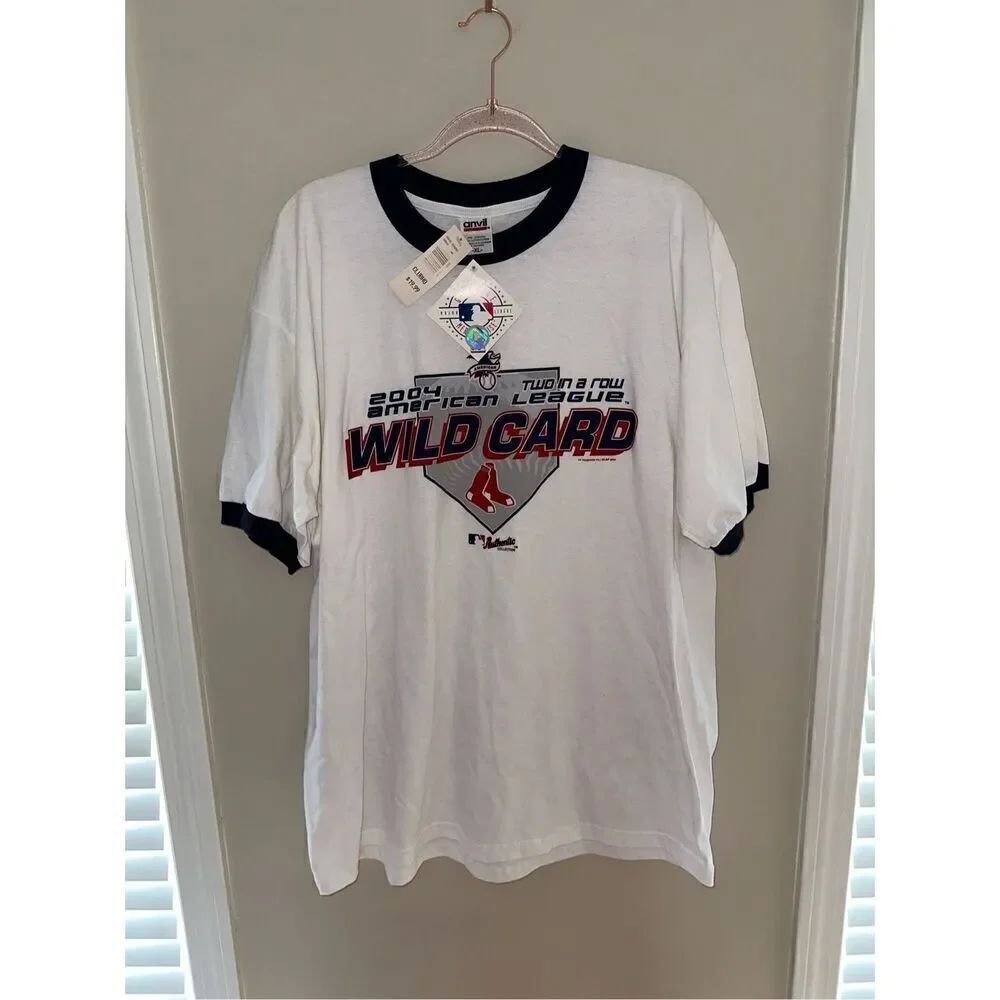 2004 American League WILD CARD Boston Red Sox (XL) T-Shirt w/ Tags